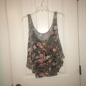 AE floral tank top! Size large.